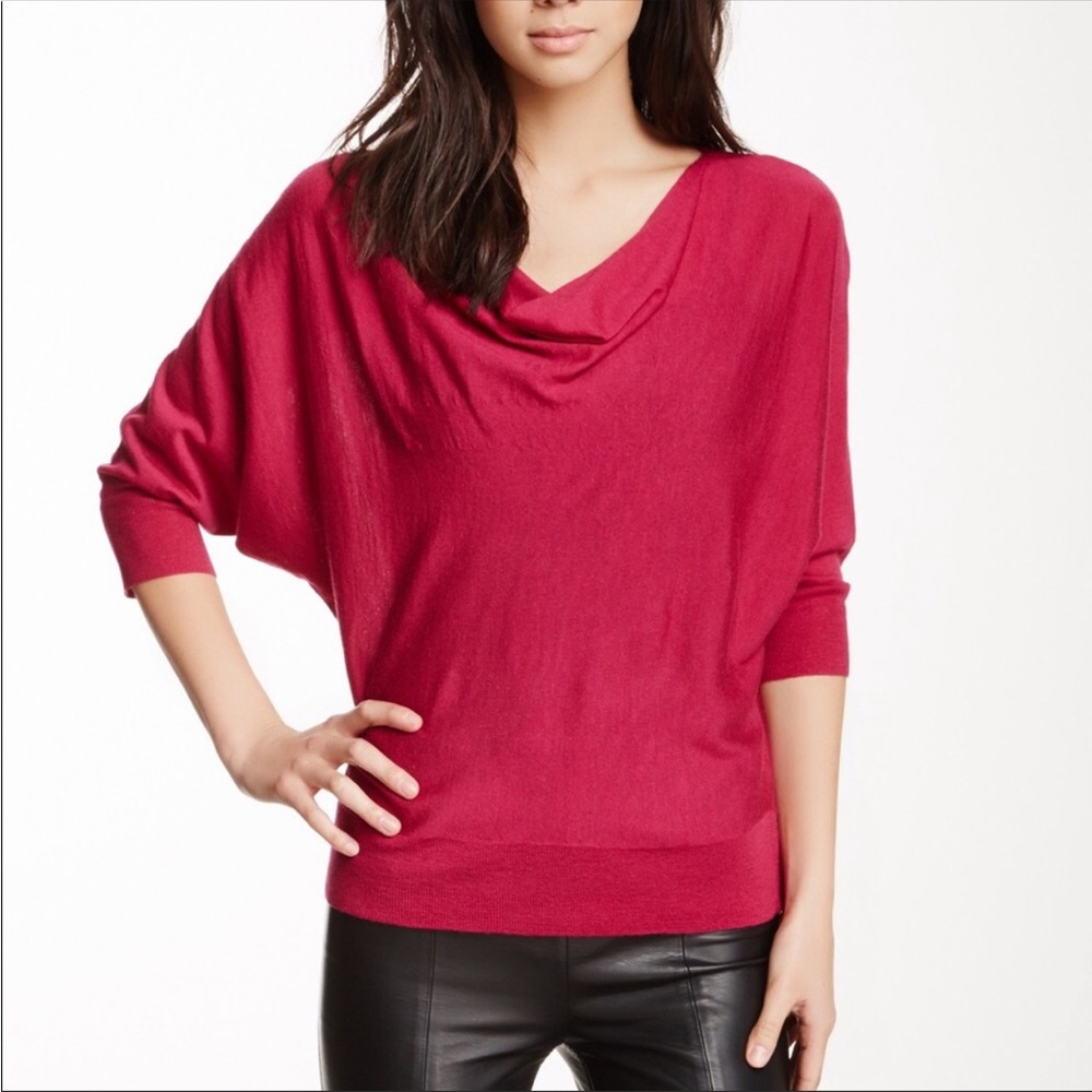 Eileen Fisher Silk & Cotton Cowl Neck Top